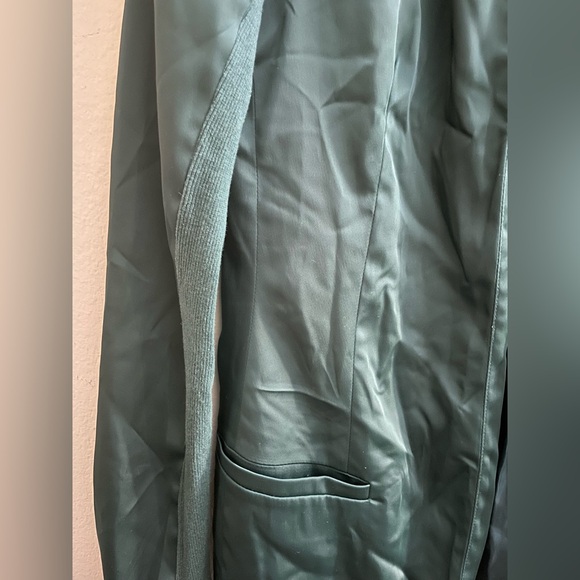 Sz 32 Vero Moda woman jacket/ blazer round long sleeve 3 pockets emerald green - Picture 7 of 13